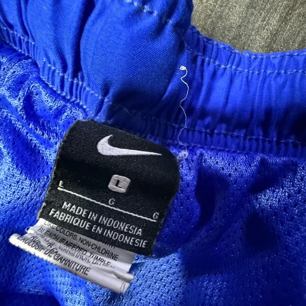 Nike Swim Trunks Shorts‎ Blue Black Athletic Casual Activewear Mens Large